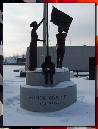Veterans Memorial, Tracy Plaza, Jamestown, New York